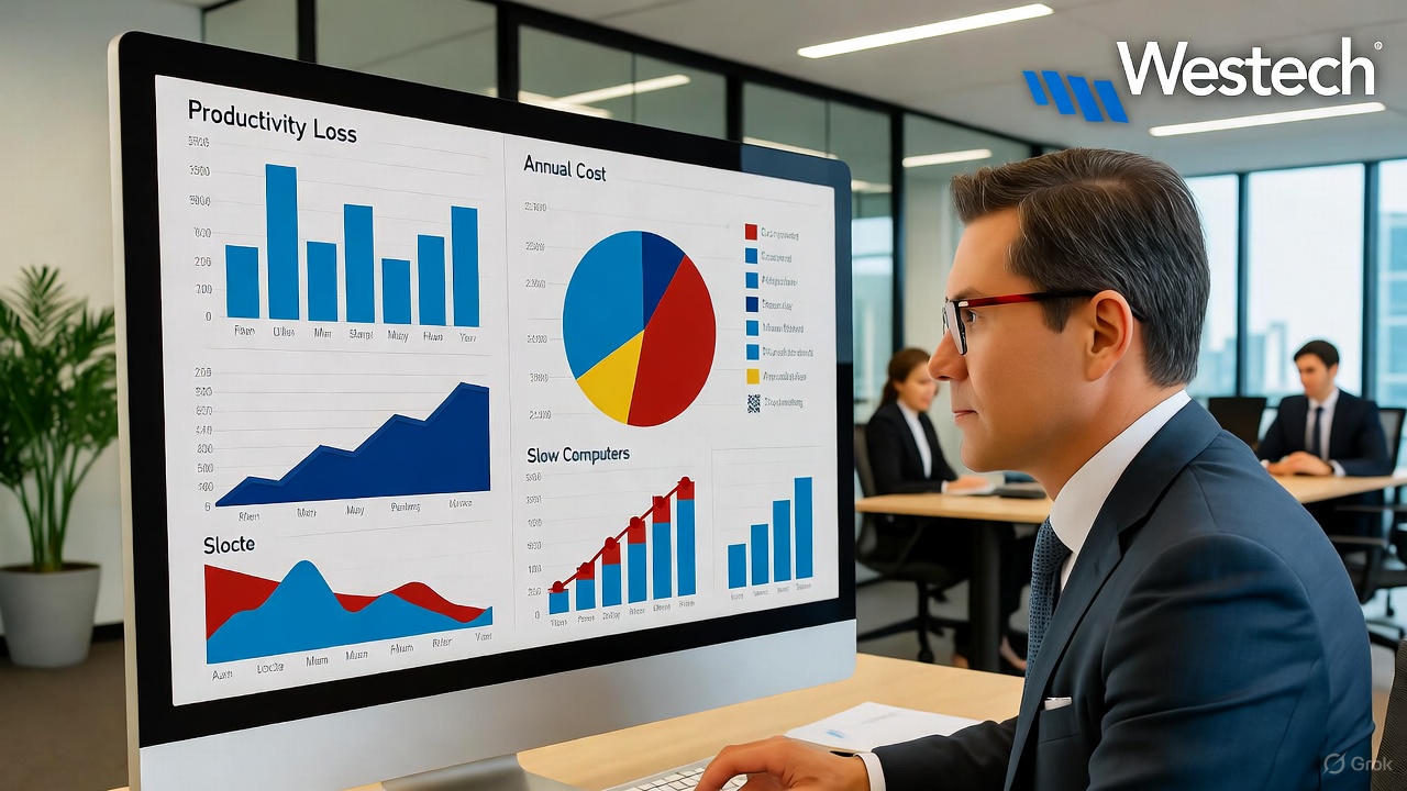 The True Cost of Slow Computers in a 50+ User Business: How It Erodes Your Bottom Line and Productivity—and How Westech Eliminates It 3 why is my computer slow - westech msp